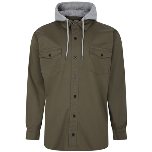 Bigdude Overshirt With Hood Olive